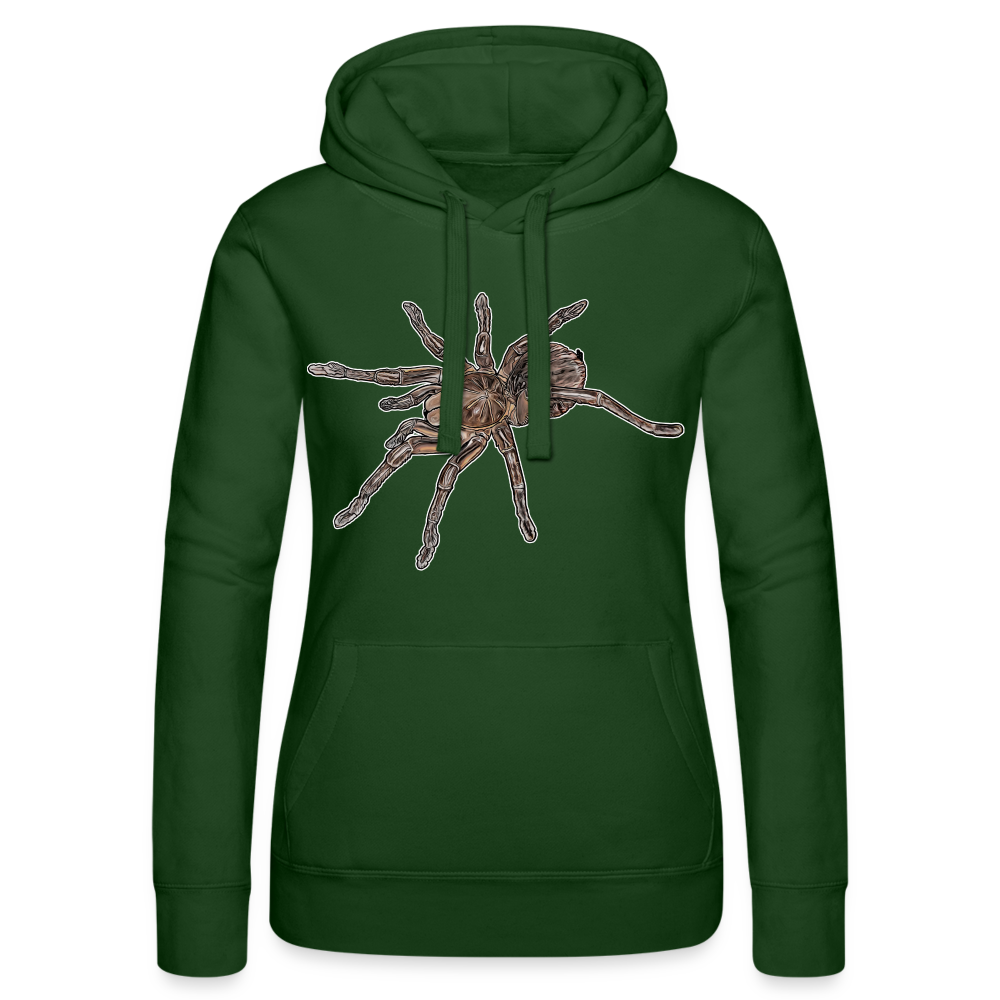 Frauen Russell Kapuzen Sweater Theraphosa stirmi juvenile - Flaschengrün