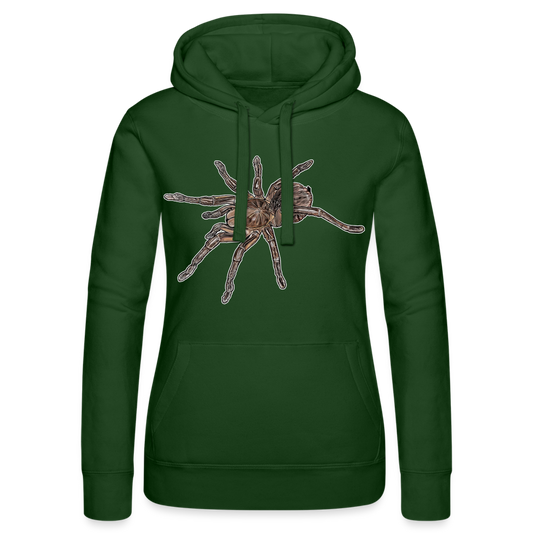 Frauen Russell Kapuzen Sweater Theraphosa stirmi juvenile - Flaschengrün