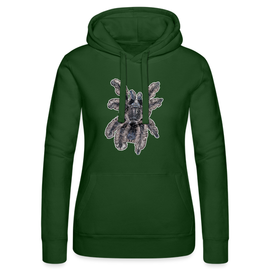 Frauen Russell Kapuzen Sweater Tliltocatl albopilosus - Flaschengrün