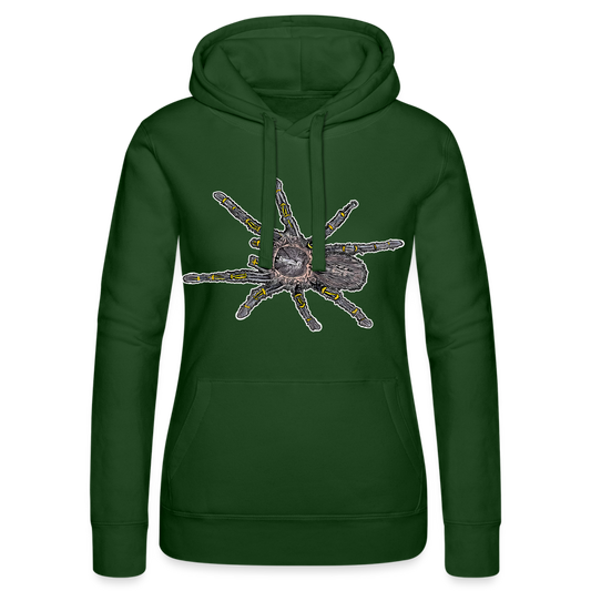 Frauen Russell Kapuzen Sweater Grammostola pulchripes - Flaschengrün