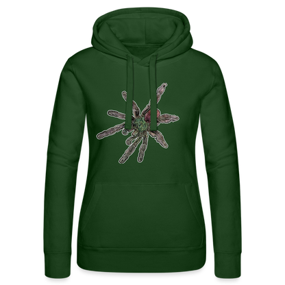 Frauen Russell Kapuzen Sweater Caribena versicolor - Flaschengrün