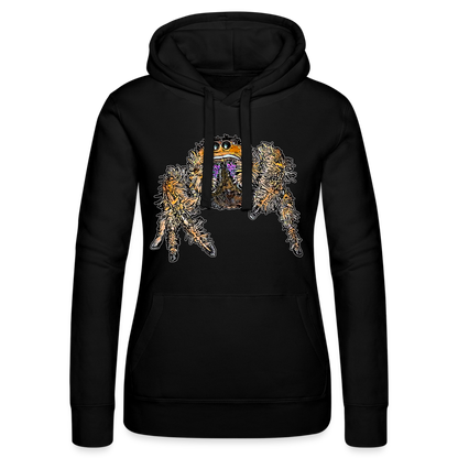 Frauen Russell Kapuzen Sweater Phidippus regius Everglades female - Schwarz