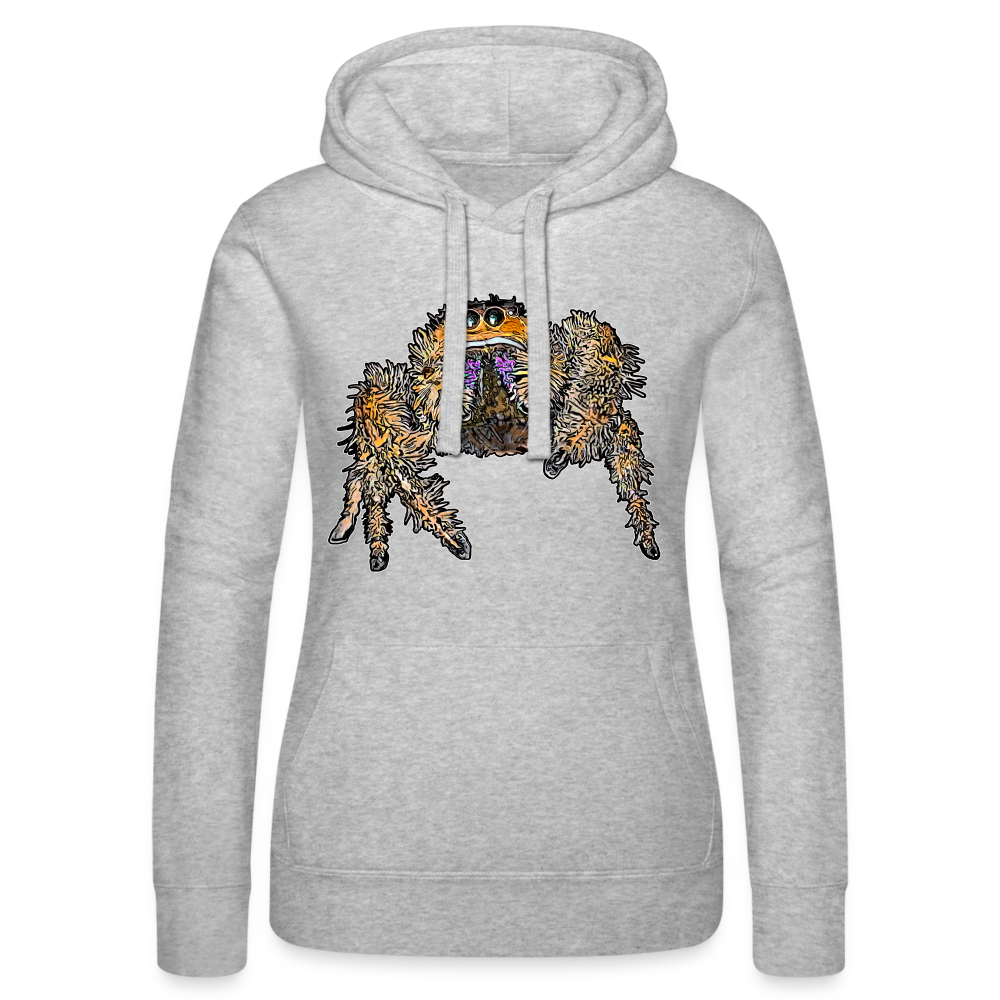 Frauen Russell Kapuzen Sweater Phidippus regius Everglades female - Grau meliert