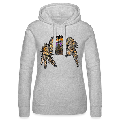 Frauen Russell Kapuzen Sweater Phidippus regius Everglades female - Grau meliert