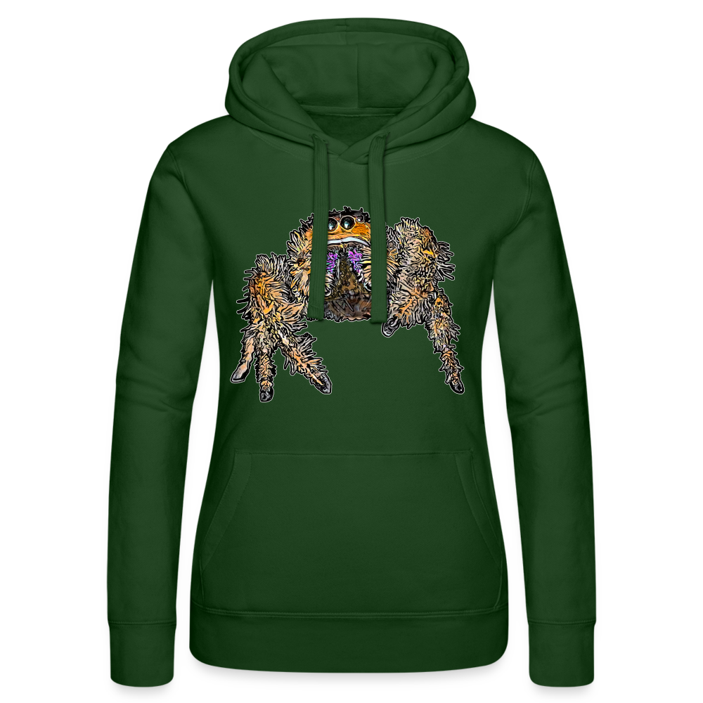 Frauen Russell Kapuzen Sweater Phidippus regius Everglades female - Flaschengrün