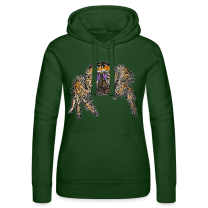 Frauen Russell Kapuzen Sweater Phidippus regius Everglades female - Flaschengrün