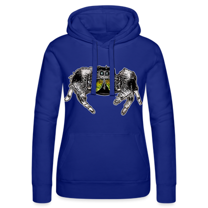 Frauen Russell Kapuzen Sweater Phidippus regius Rastafari male - Royalblau