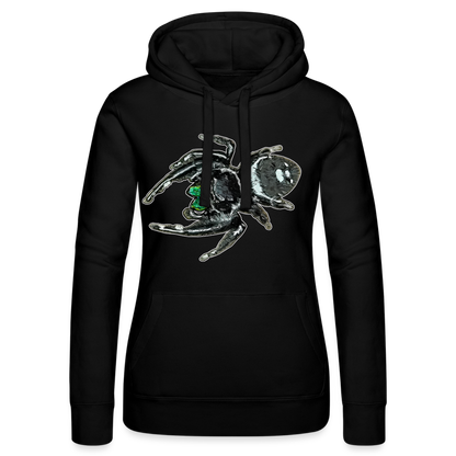 Frauen Russell Kapuzen Sweater Phidippus regius White Bahamas male - Schwarz