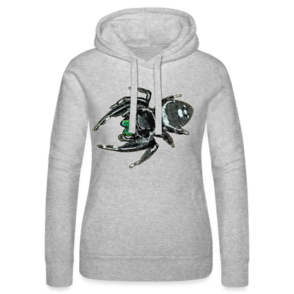 Frauen Russell Kapuzen Sweater Phidippus regius White Bahamas male - Grau meliert