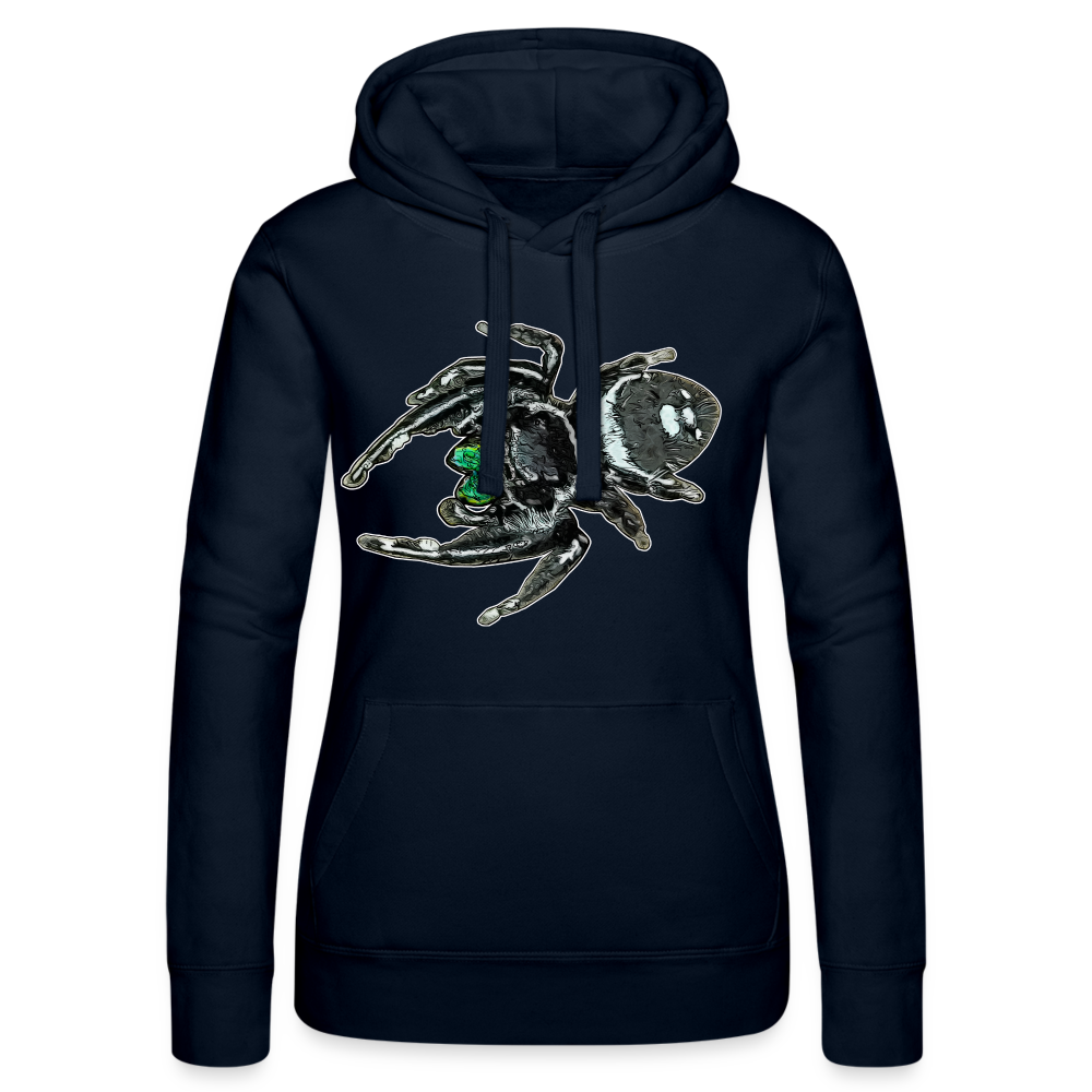 Frauen Russell Kapuzen Sweater Phidippus regius White Bahamas male - Navy