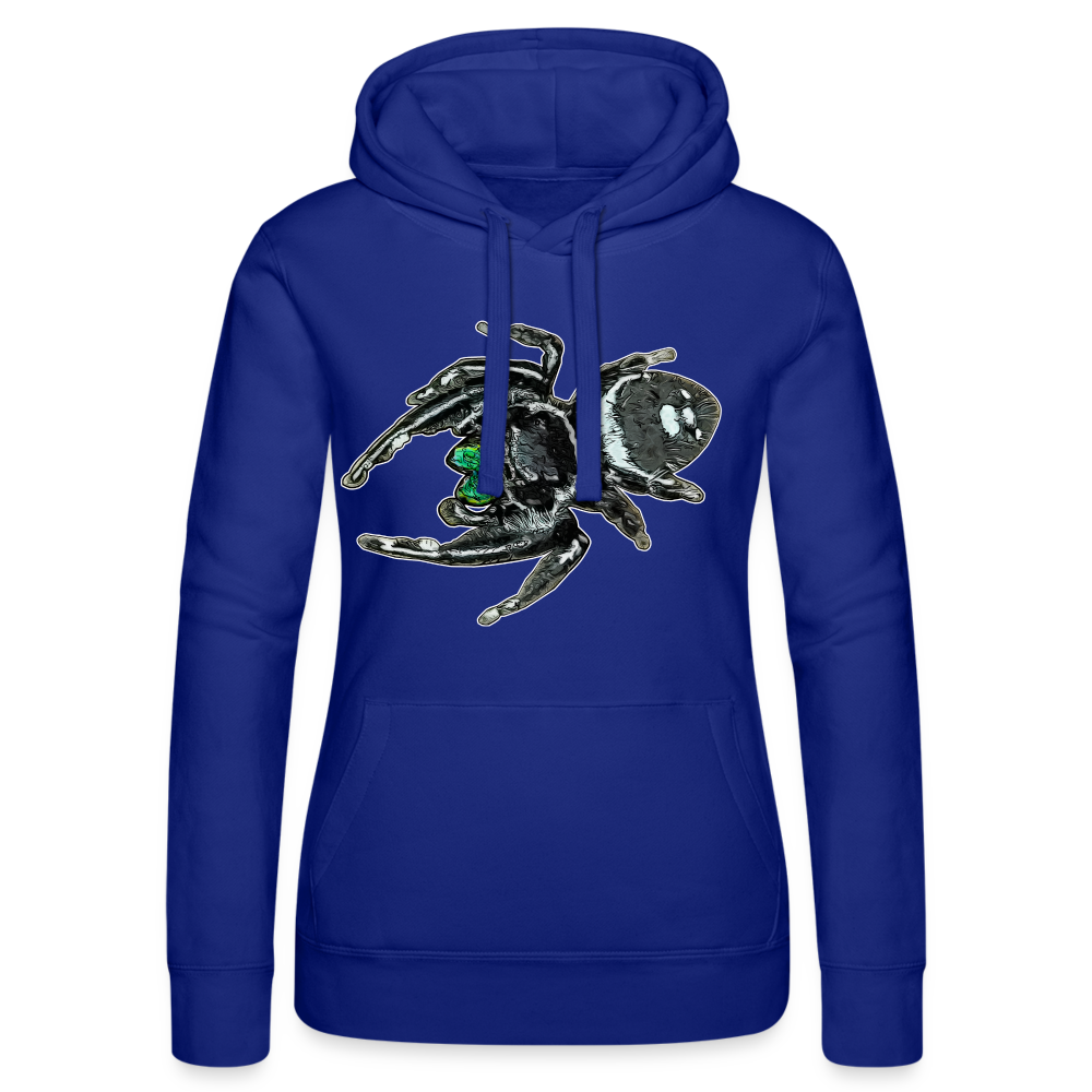 Frauen Russell Kapuzen Sweater Phidippus regius White Bahamas male - Royalblau