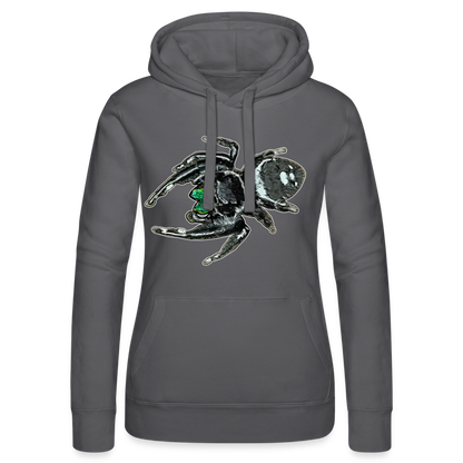 Frauen Russell Kapuzen Sweater Phidippus regius White Bahamas male - Grau