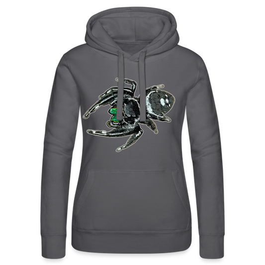 Frauen Russell Kapuzen Sweater Phidippus regius White Bahamas male - Grau