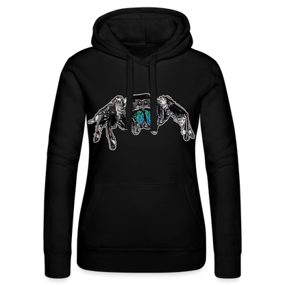 Frauen Russell Kapuzen Sweater Phidippus regius Everglades male - Schwarz