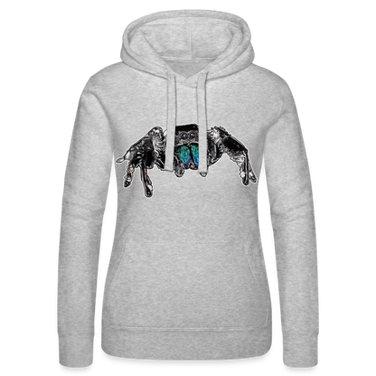 Frauen Russell Kapuzen Sweater Phidippus regius Everglades male - Grau meliert