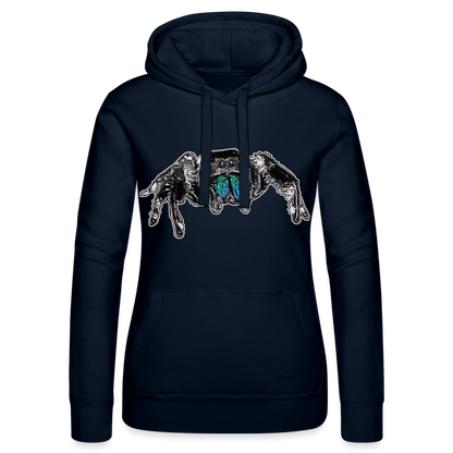 Frauen Russell Kapuzen Sweater Phidippus regius Everglades male - Navy