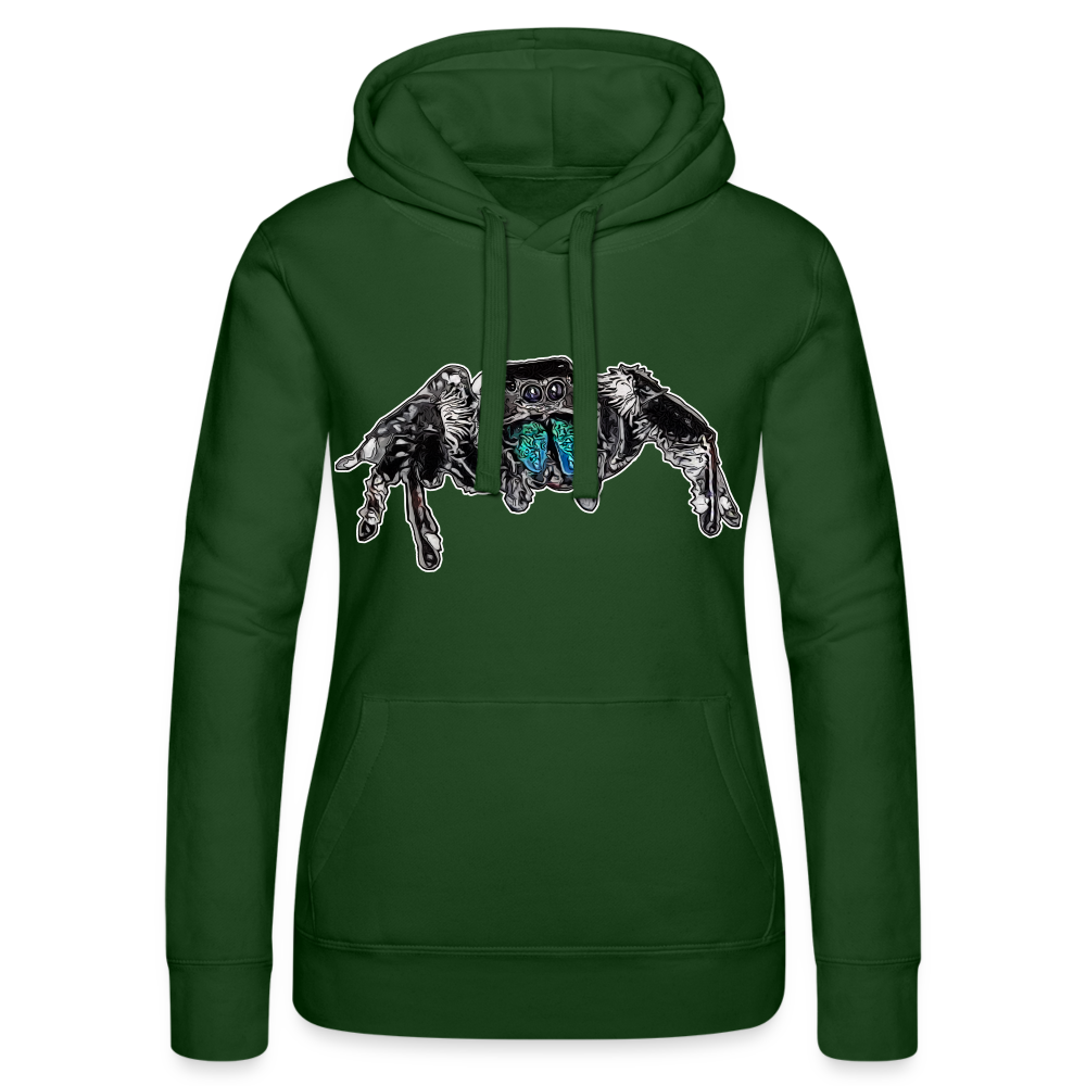 Frauen Russell Kapuzen Sweater Phidippus regius Everglades male - Flaschengrün