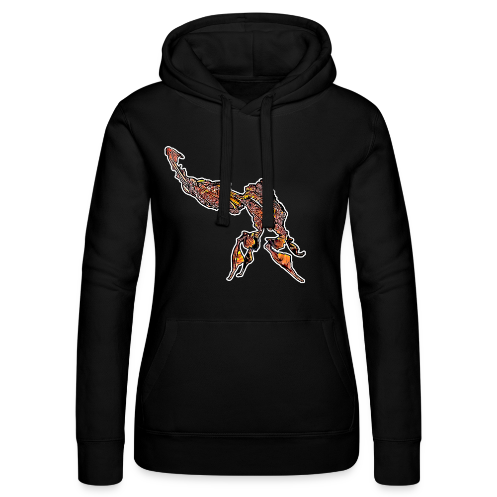 Frauen Russell Kapuzen Sweater Phyllocrania paradoxa male - Schwarz