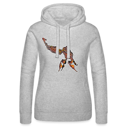 Frauen Russell Kapuzen Sweater Phyllocrania paradoxa male - Grau meliert