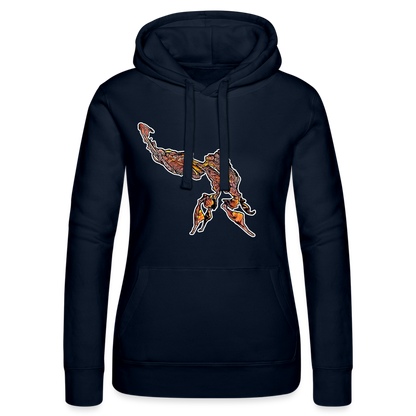 Frauen Russell Kapuzen Sweater Phyllocrania paradoxa male - Navy