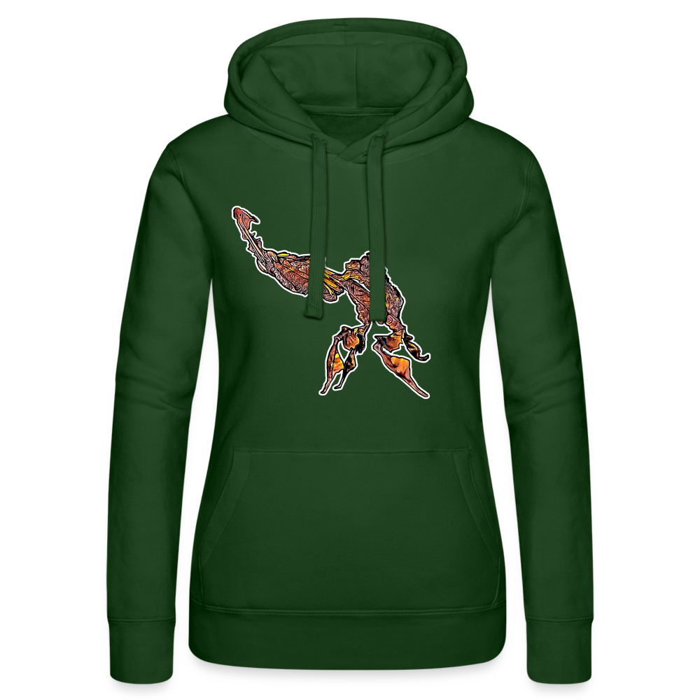 Frauen Russell Kapuzen Sweater Phyllocrania paradoxa male - Flaschengrün