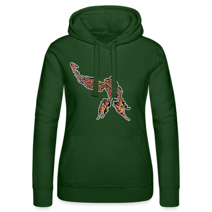 Frauen Russell Kapuzen Sweater Phyllocrania paradoxa male - Flaschengrün