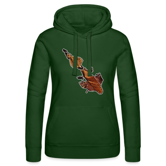 Frauen Russell Kapuzen Sweater Phyllocrania paradoxa female - Flaschengrün