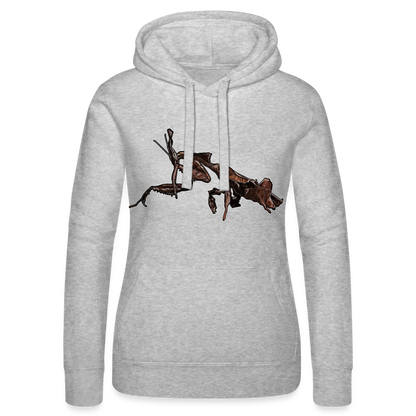 Frauen Russell Kapuzen Sweater Phyllocrania paradoxa female 2 - Grau meliert