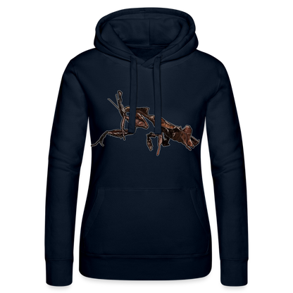 Frauen Russell Kapuzen Sweater Phyllocrania paradoxa female 2 - Navy