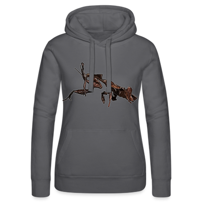 Frauen Russell Kapuzen Sweater Phyllocrania paradoxa female 2 - Grau