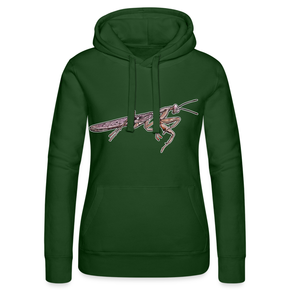 Frauen Russell Kapuzen Sweater Rhombodera kirbyi male - Flaschengrün