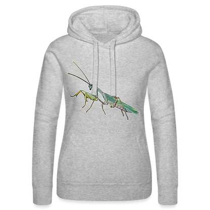 Frauen Russell Kapuzen Sweater Sphodromantis lineola male - Grau meliert