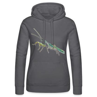 Frauen Russell Kapuzen Sweater Sphodromantis lineola male - Grau