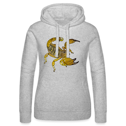 Frauen Russell Kapuzen Sweater Scorpio maurus palmatus - Grau meliert