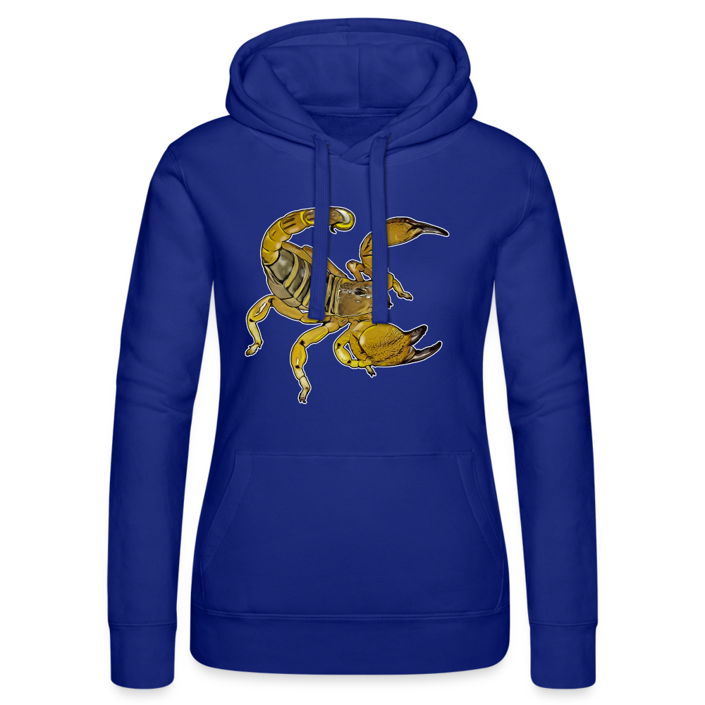 Frauen Russell Kapuzen Sweater Scorpio maurus palmatus - Royalblau