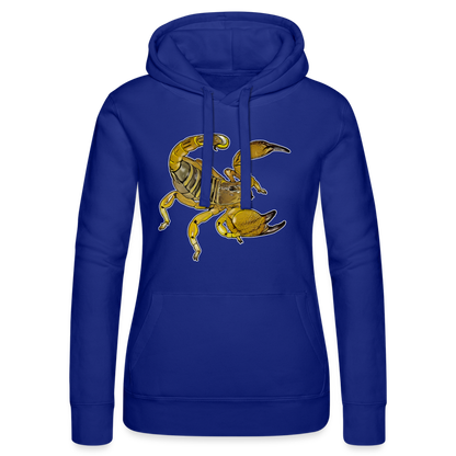 Frauen Russell Kapuzen Sweater Scorpio maurus palmatus - Royalblau