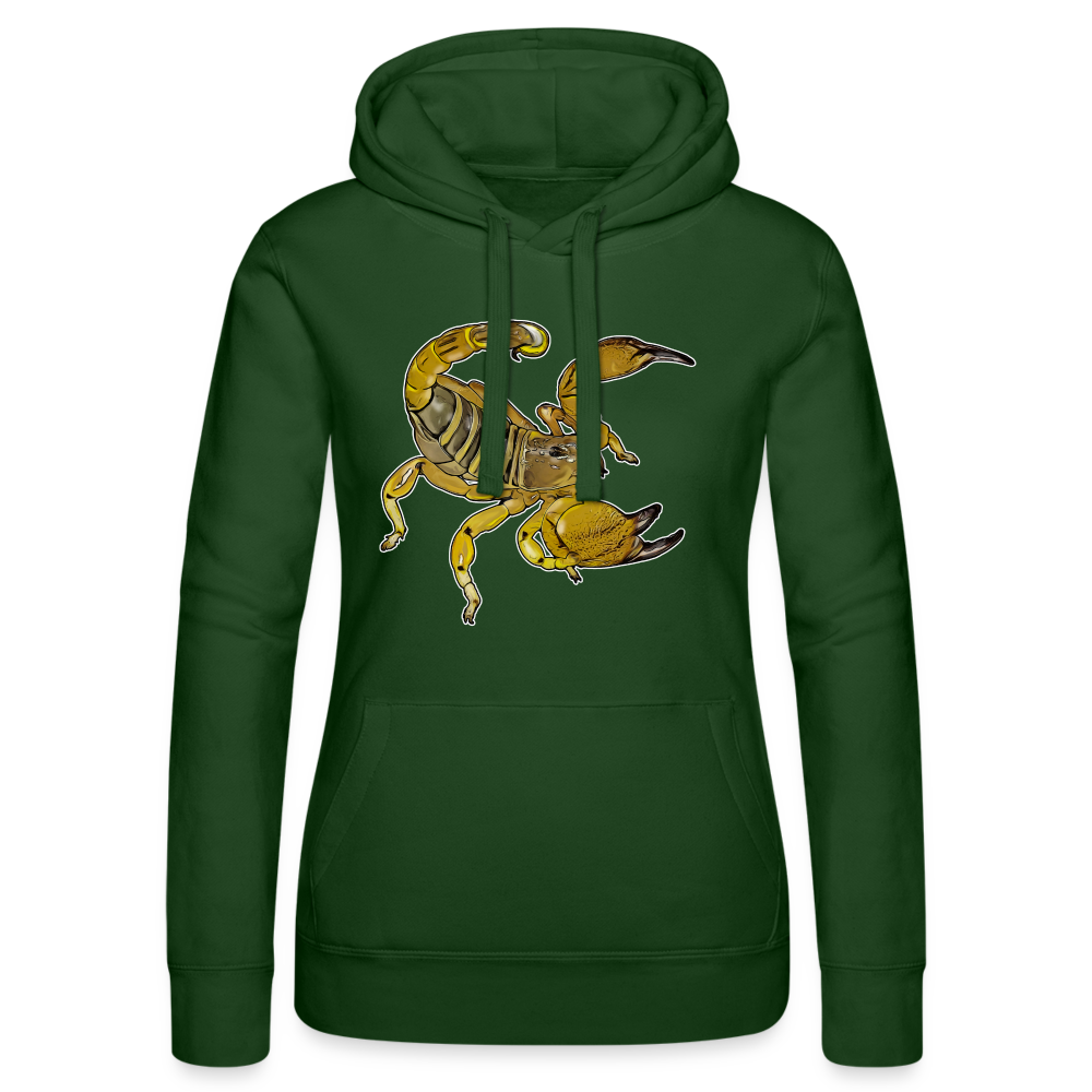 Frauen Russell Kapuzen Sweater Scorpio maurus palmatus - Flaschengrün