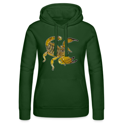 Frauen Russell Kapuzen Sweater Scorpio maurus palmatus - Flaschengrün