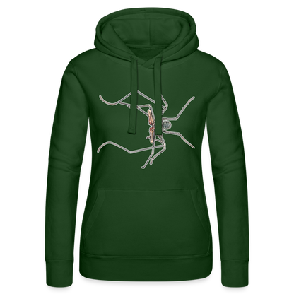 Frauen Russell Kapuzen Sweater Euphrynichus bacillifer - Flaschengrün