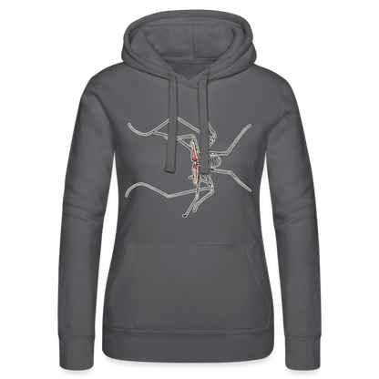 Frauen Russell Kapuzen Sweater Euphrynichus bacillifer - Grau