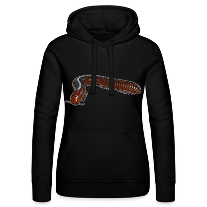 Frauen Russell Kapuzen Sweater Ophistreptus guineensis - Schwarz