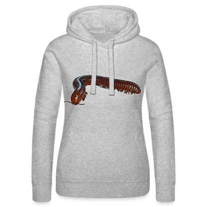 Frauen Russell Kapuzen Sweater Ophistreptus guineensis - Grau meliert