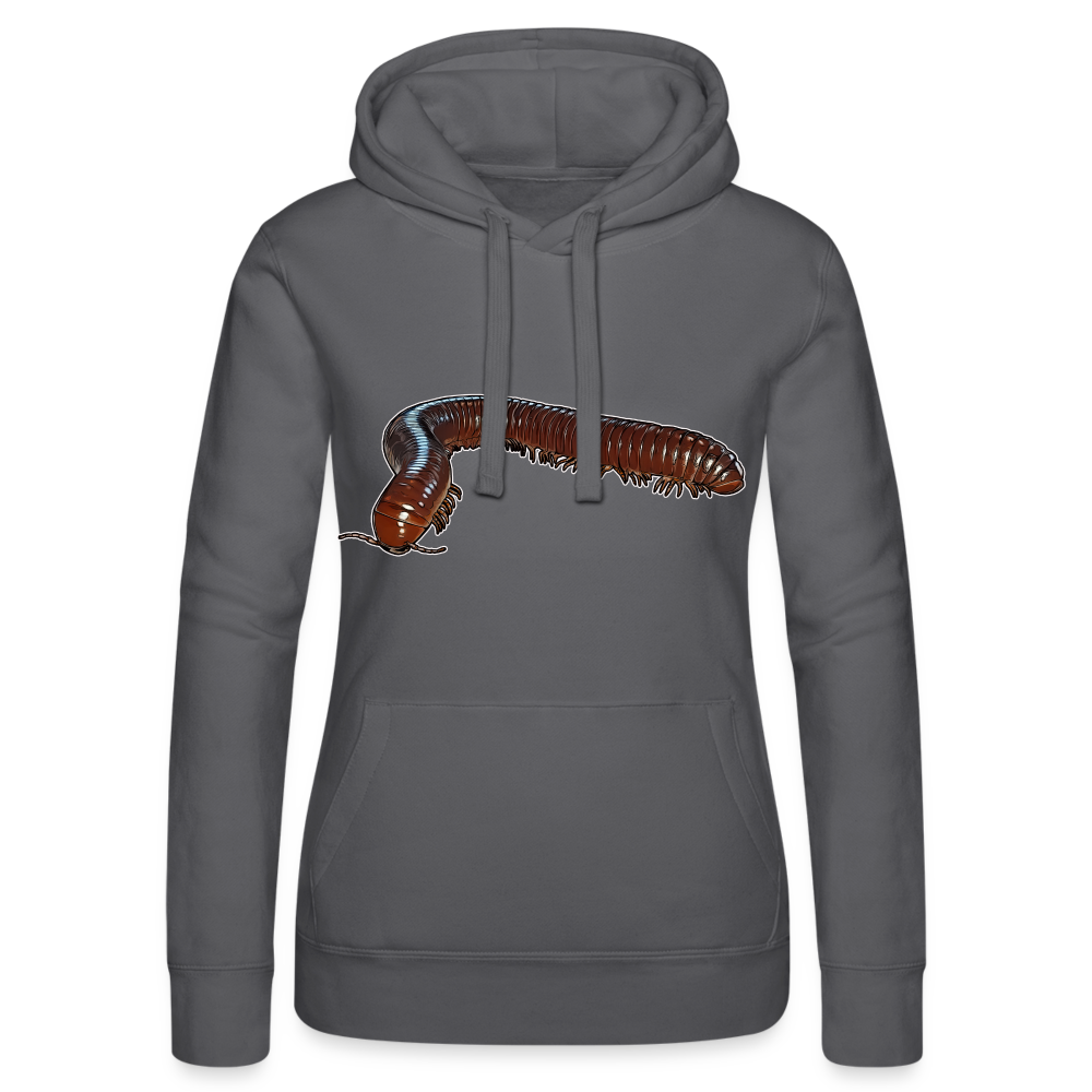 Frauen Russell Kapuzen Sweater Ophistreptus guineensis - Grau