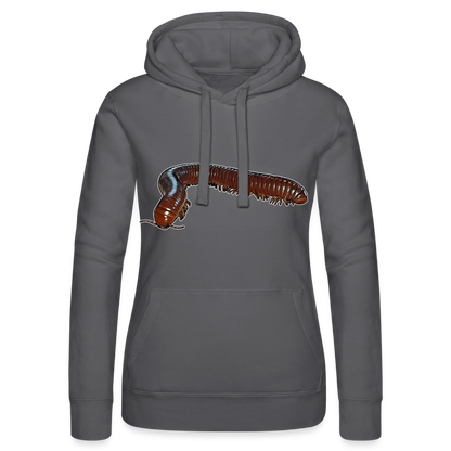 Frauen Russell Kapuzen Sweater Ophistreptus guineensis - Grau