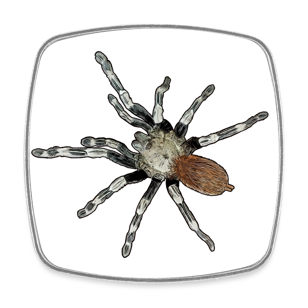 Kühlschrankmagnet eckig Nhandu chromatus - weiß