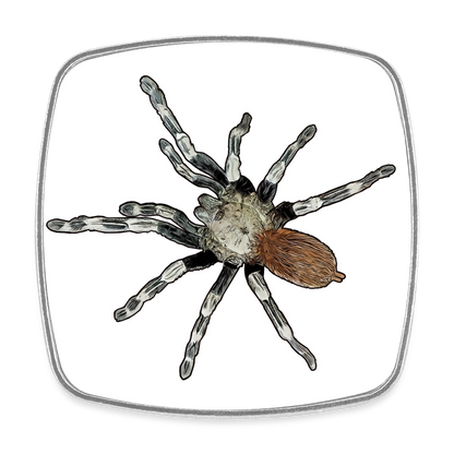 Kühlschrankmagnet eckig Nhandu chromatus - weiß