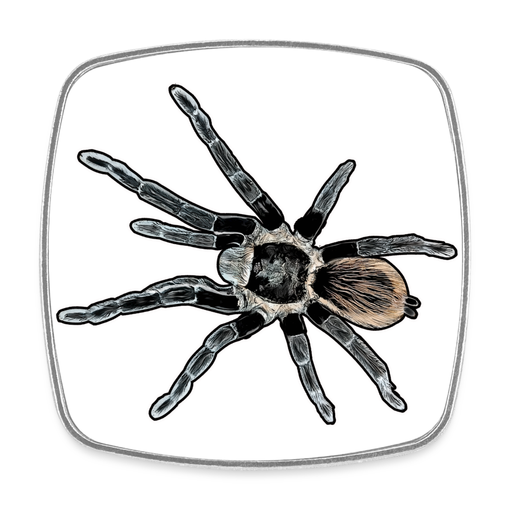 Kühlschrankmagnet eckig Tliltocatl vagans - weiß