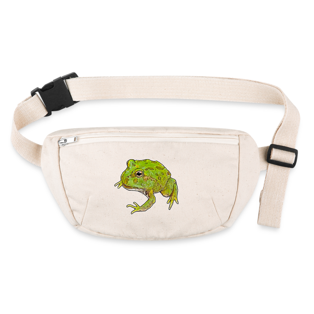 Recycling Stanley & Stella Gürteltasche Ceratophrys cranwelli Peppermint Blue - Naturweiß