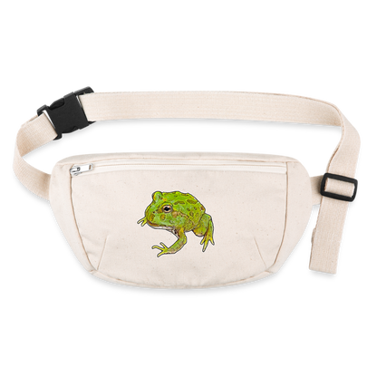 Recycling Stanley & Stella Gürteltasche Ceratophrys cranwelli Peppermint Blue - Naturweiß