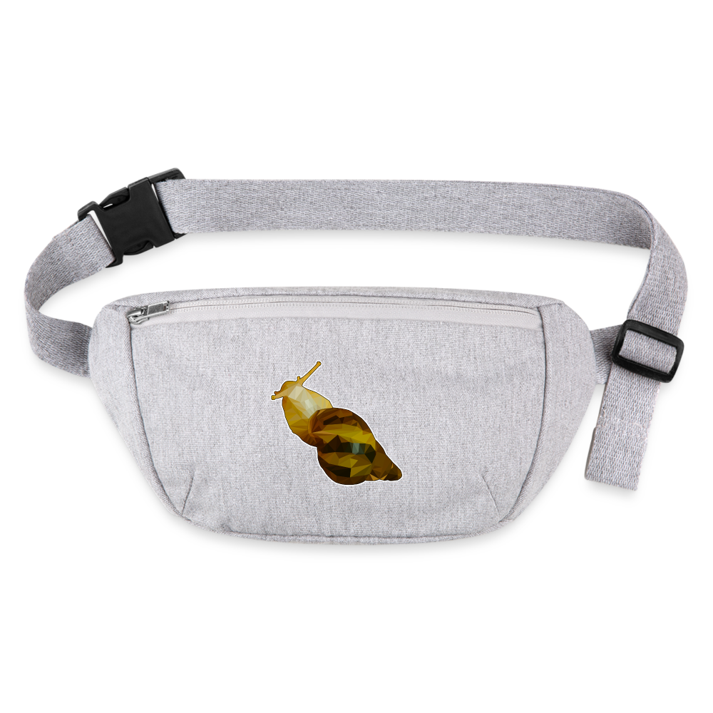 Recycling Stanley & Stella Gürteltasche Achatina reticulata Low Poly - Grau meliert